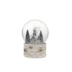 Maison Enneigée Boule à Neige