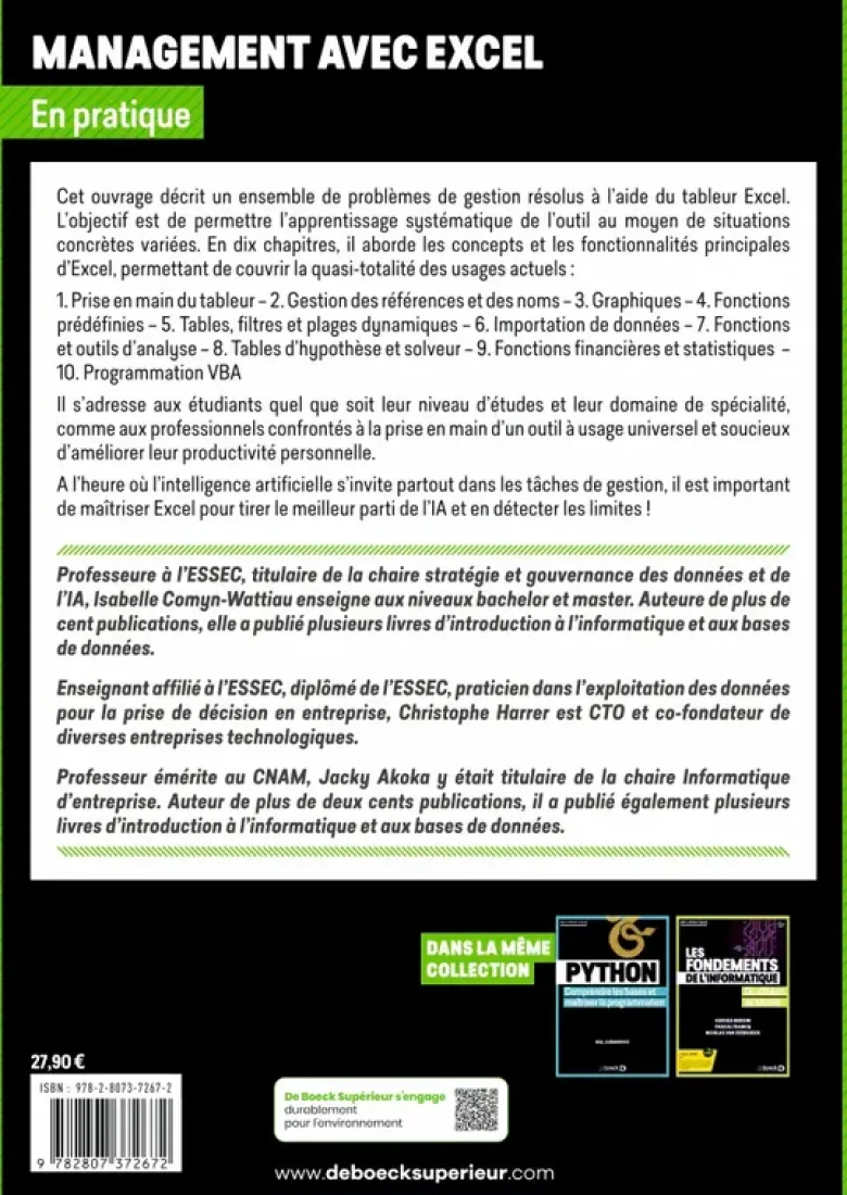 Management avec Excel en pratique