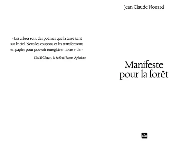 Manifeste pour la forêt