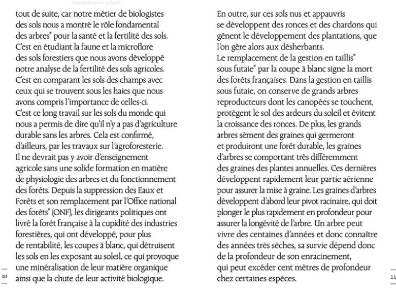 Manifeste pour la forêt