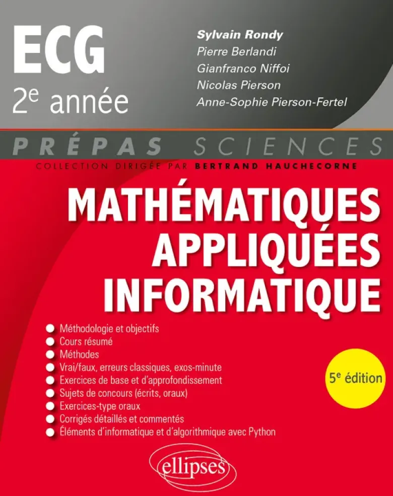 Mathématiques appliquées - Informatique - prépas ECG 2e année