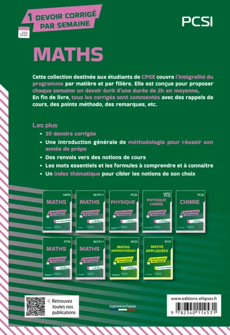 Maths. PCSI