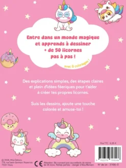 Mes licornes kawaï à dessiner pas à pas