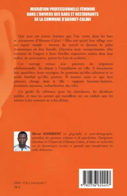 Migration professionnelle féminine dans l’univers des bars et restaurants de la commune d’Abomey-Calavi