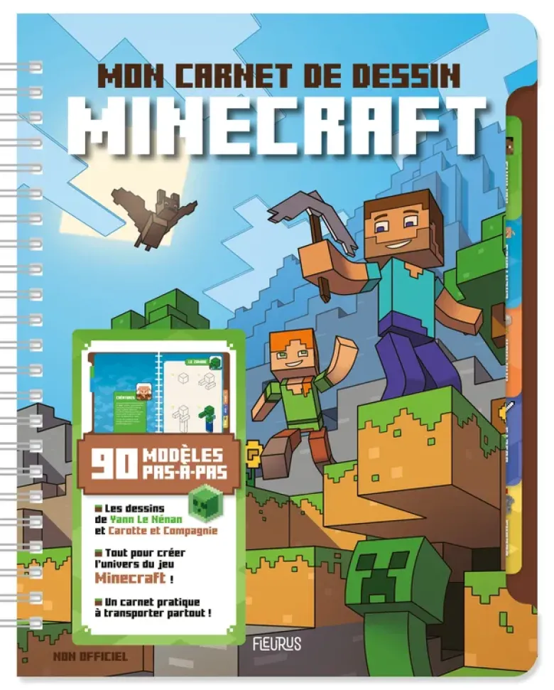 Minecraft - 90 modèles en pas-à-pas