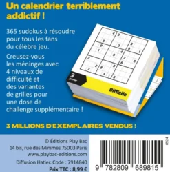 Mini calendrier 365 Sudokus