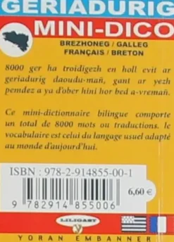 Mini-dictionnaire bilingue breton/français