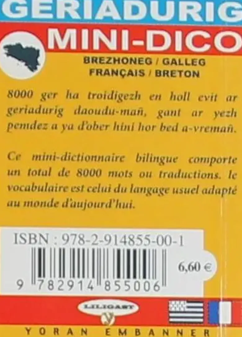 Mini-dictionnaire bilingue breton/français