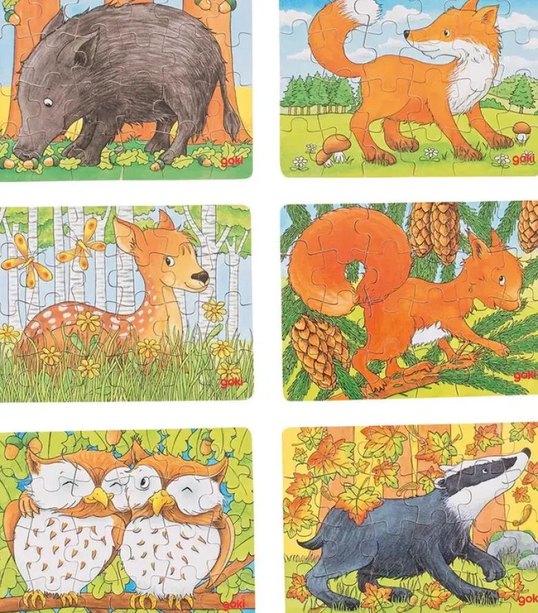 Mini Puzzle Animaux de la Forêt - 24 pièces (modèles divers)