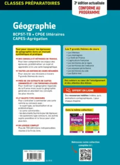 Mémento Géographie BCPST / TB / CPGE littéraires / CAPES / Agrégation - Conforme au nouveau programme