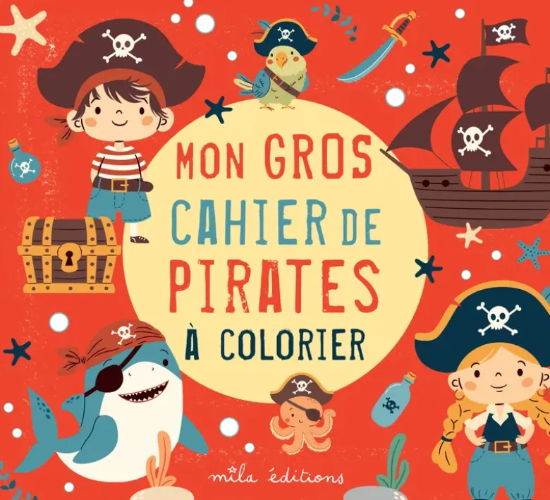 Mon gros cahier de pirates à colorier
