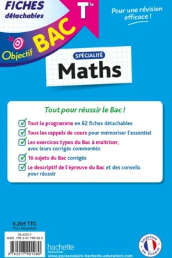 Objectif BAC Fiches - Spécialité Maths Tle