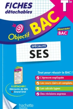 Objectif BAC Fiches - Spécialité SES Tle