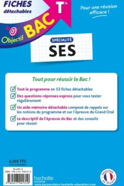 Objectif BAC Fiches - Spécialité SES Tle