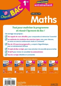 Objectif BAC 2027 - spécialité Maths 1re