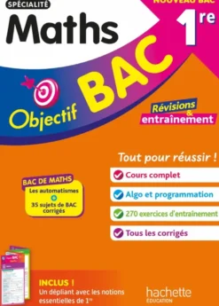Objectif BAC 2027 - spécialité Maths 1re
