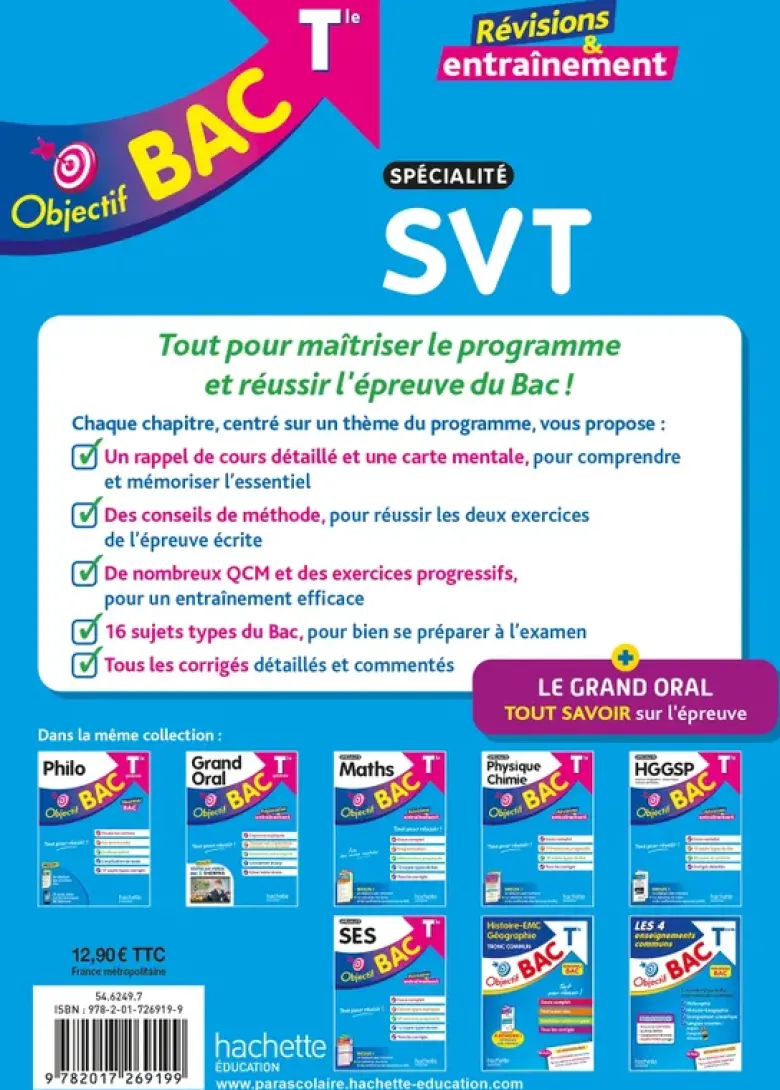 Objectif BAC 2027 - Terminale spécialité SVT