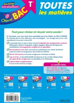 Objectif BAC 2027 - Toutes les matières Tle Spé Maths - SES - HGGSP + enseignements communs