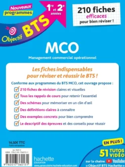 Objectif BTS MCO - 210 fiches efficaces pour bien réviser - 2026