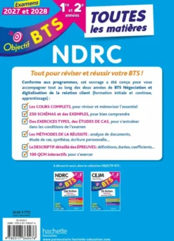 Objectif BTS NDRC (1re et 2e années) - Toutes les matières, examens 2027-2028