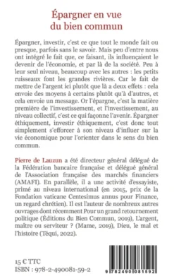 Épargner en vue du bien commun