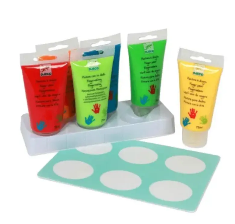 Peinture à doigts - 6 tubes
