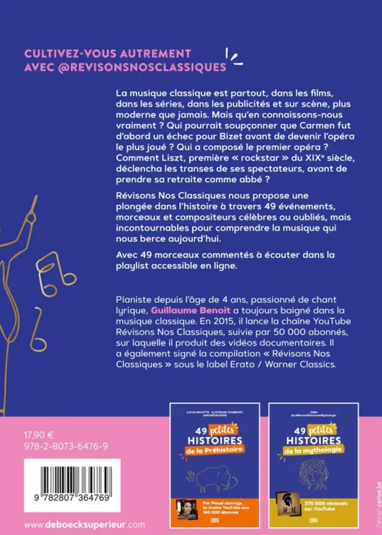 49 petites histoires de la musique classique avec revisonsnosclassiques