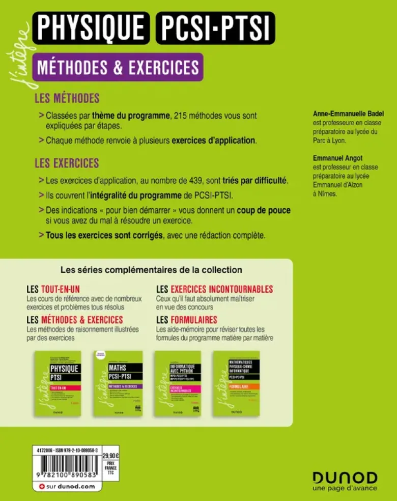Physique Méthodes et exercices PCSI - PTSI - 5e éd.