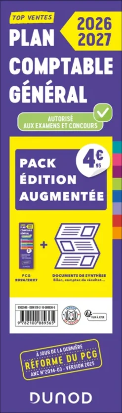 Plan comptable général - Pack édition augmentée : PCG 2026-2027 + Docs de synthèse
