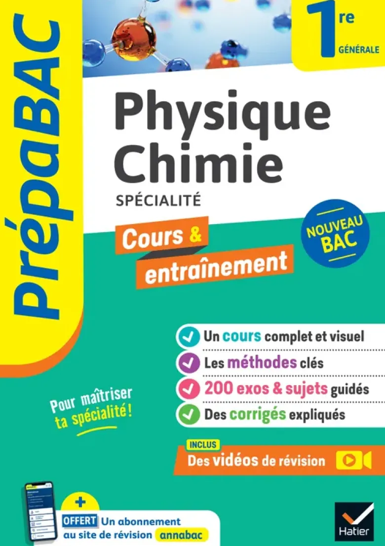 Prépabac - Physique-chimie 1re générale (spécialité)