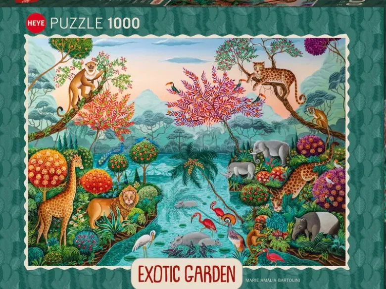 Puzzle Exotic Garden Lagoon Paradise