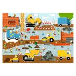 Puzzle Géant - Le chantier - 12pcs + 5pcs