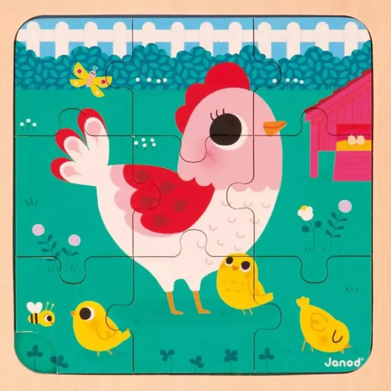 Puzzle 9 pcs - Poulette Henriette