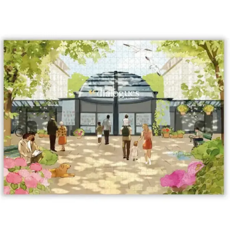Puzzle 1000 pièces - Librairie Dialogues, édition 50 ans