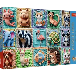 Puzzle 1000 Pièces Tea Time Animaux au crochet