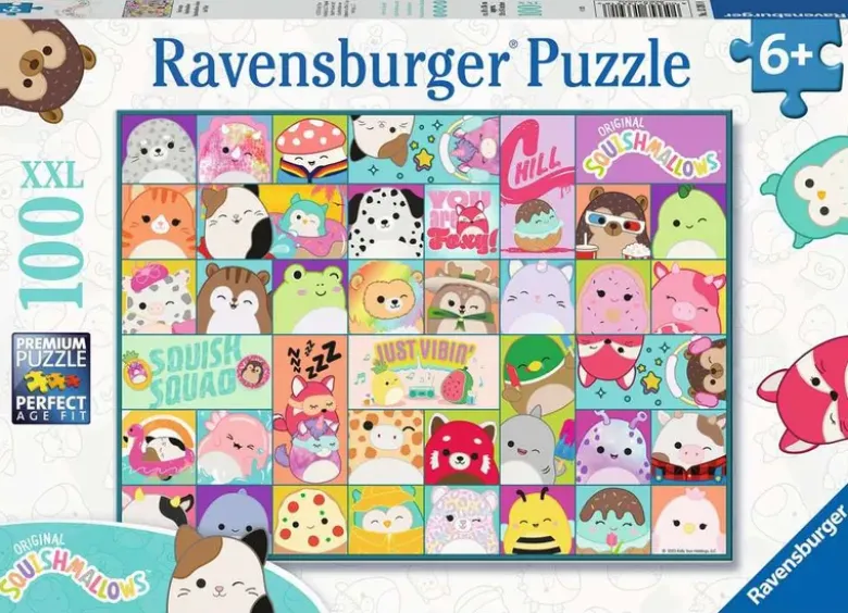 Puzzle Squishmallows colorés