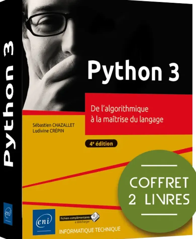 Python 3 - Coffret de 2 livres : De l'algorithmique à la maîtrise du langage (4e édition)