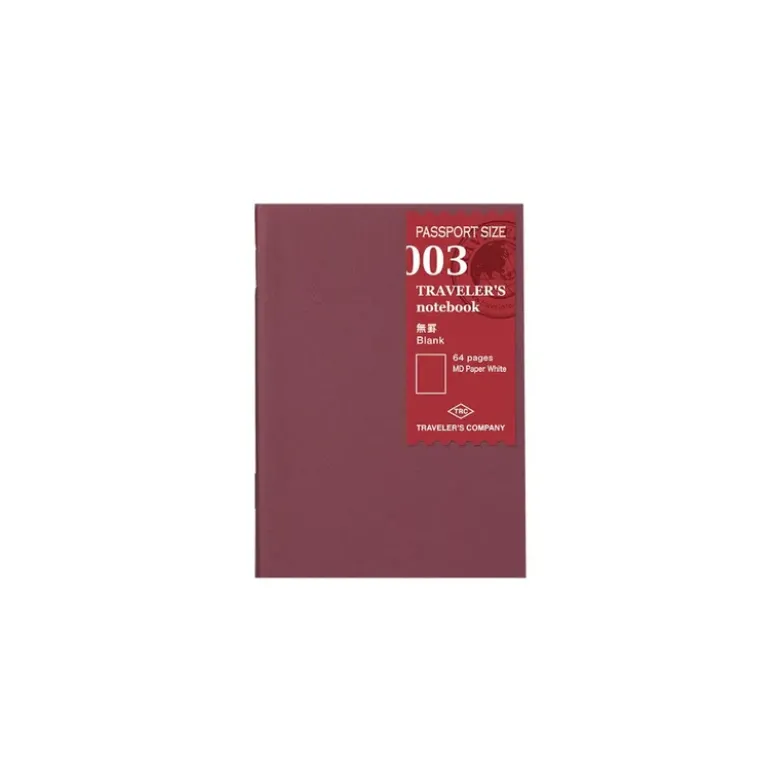 Recharge 003 Passeport Pages blanches Traveler's Notebook