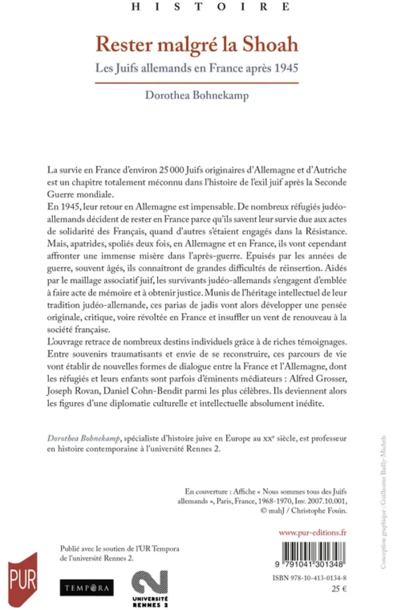 Rester malgré la Shoah