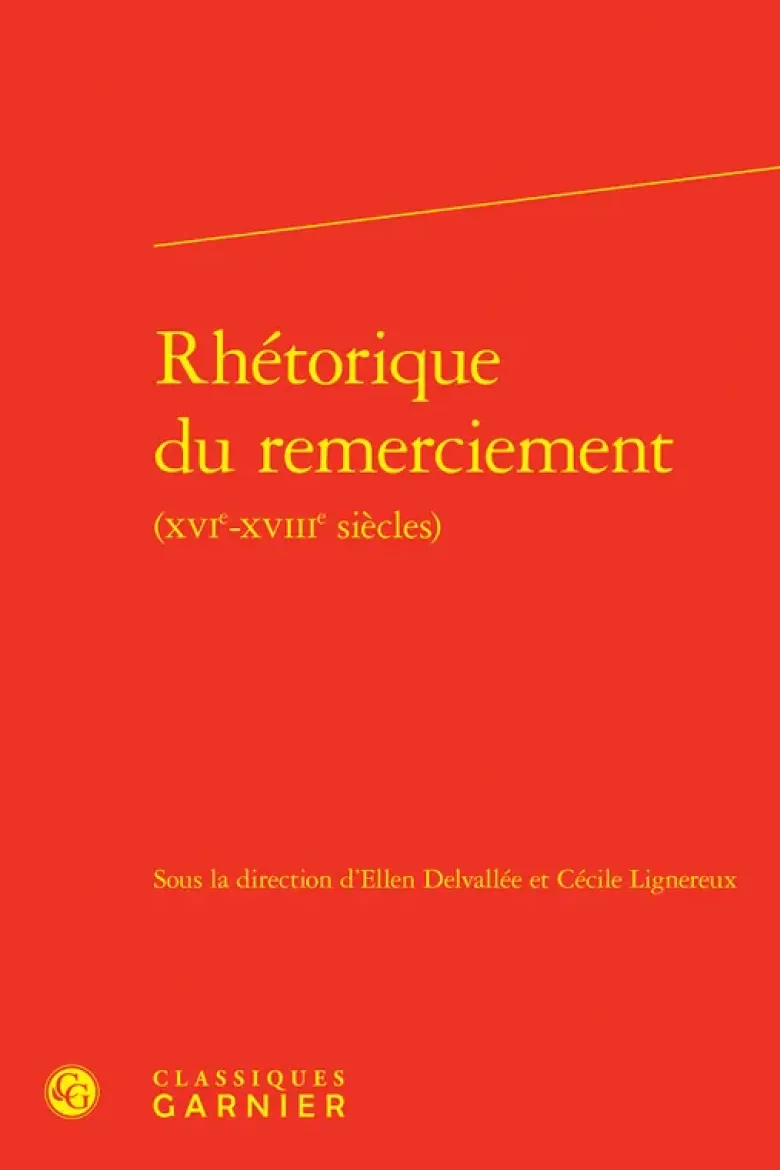 Rhétorique du remerciement