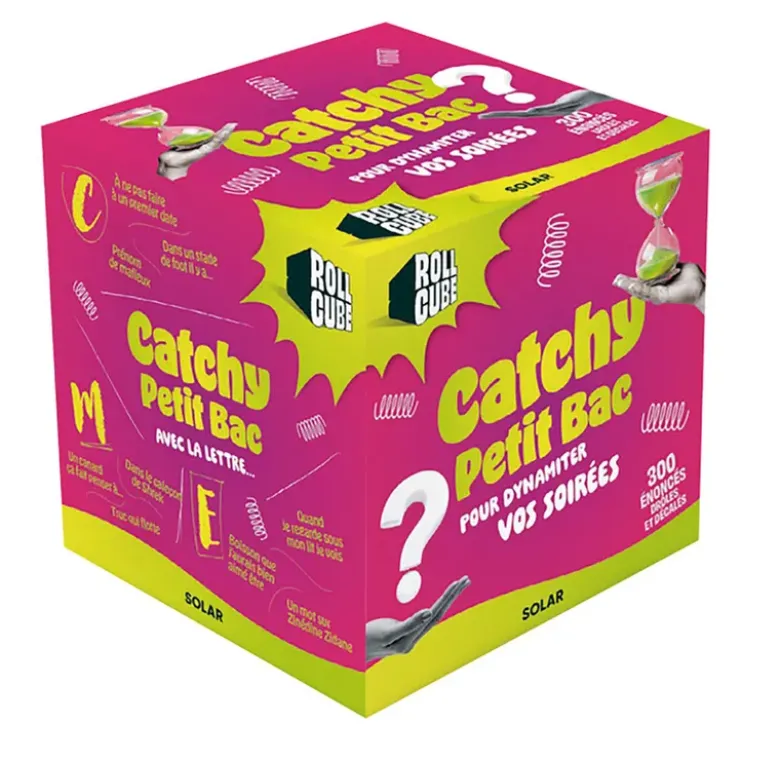 Rollcube Catchy Petit bac pour dynamiser vos soirée