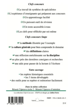 Réussir l'épreuve écrite 1