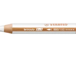 Stabilo Woody 880/100 Crayons géants 3 en 1 Blanc