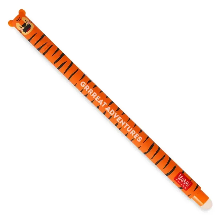Tigre - Stylo effaçable - Encre orange