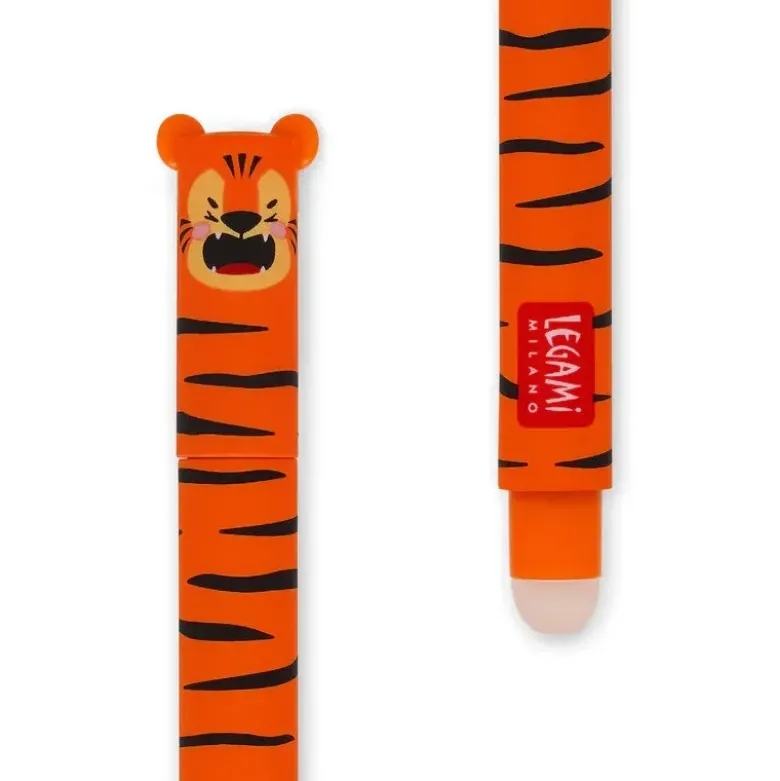 Tigre - Stylo effaçable - Encre orange