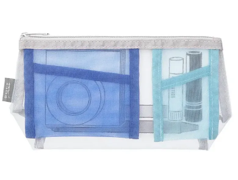 Trousse organiseur à soufflet Bleu