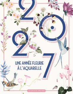 2027 une année fleurie à l'aquarelle
