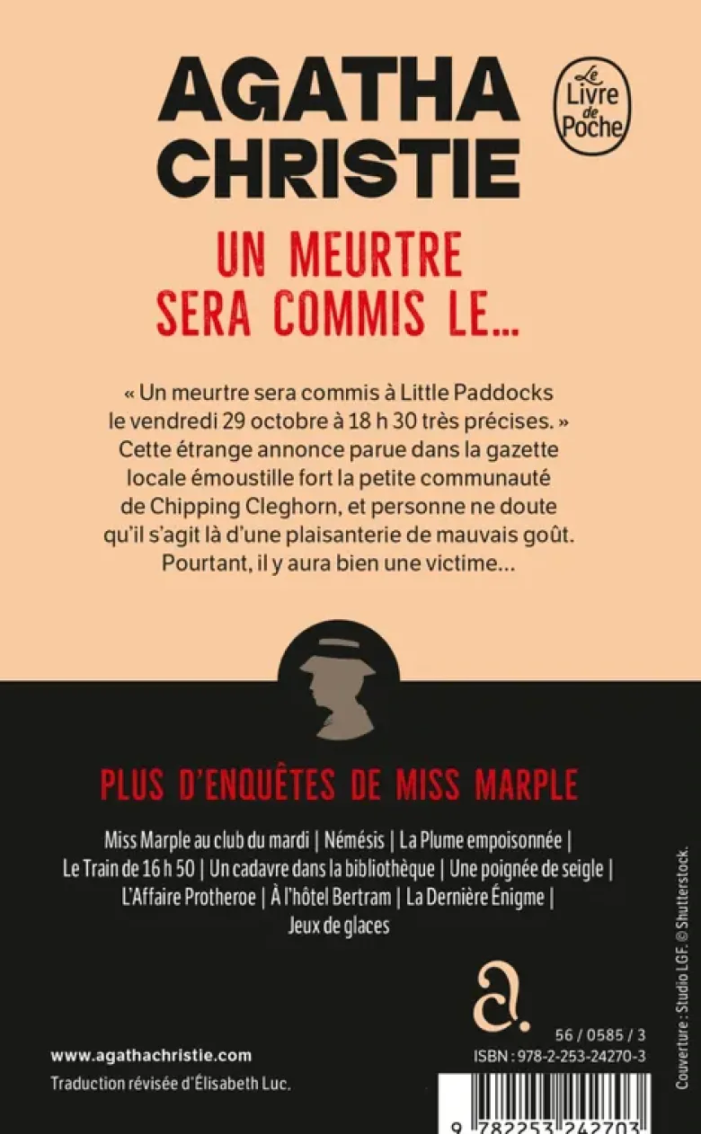 Un meurtre sera commis le... (Nouvelle traduction révisée)