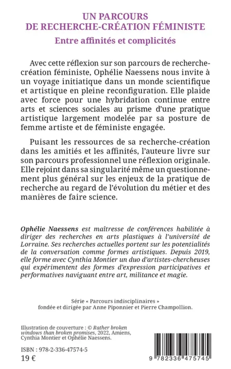 Un parcours de recherche-création féministe